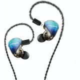 WK Y25 Amber Bluetooth + 3.5mm Elbow Plug Dual-purpose Ear-mounted Wired Earphone (Blue)