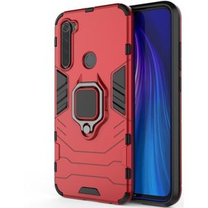 For Xiaomi Redmi Note 8 Panther PC + TPU Shockproof Protective Case(Red)