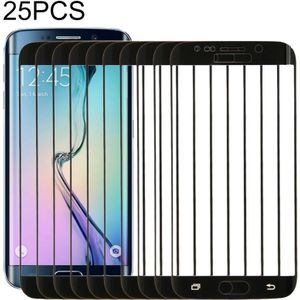 25 PCS For Galaxy S6 Edge Plus / G928 0.3mm 9H Surface Hardness 3D Explosion-proof Colorized Electroplating Tempered Glass Full Screen Film (Black)