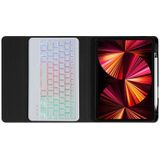 B011S Splittable Backlight Bluetooth Keyboard Leather Case with Triangle Holder & Pen Slot For iPad Pro 11 inch 2021 & 2020 & 2018 / Air 4 10.9 inch(Gradient Rainbow)
