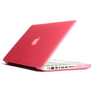 ENKAY for MacBook Pro 13.3 inch (US Version) / A1278 4 in 1 Frosted Hard Shell Plastic Protective Case with Screen Protector & Keyboard Guard & Anti-dust Plugs(Pink)
