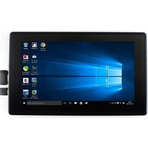 WAVESHARE 7inch HDMI LCD (H) IPS 1024x600 Capacitive Touch Screen with Toughened Glass Cover  Supports Multi mini-PCs Multi Systems