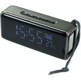 T&G TG174 TWS Mmirror Bluetooth Speaker  Support Alarm Clock / Time & Temperature Display / Micro SD Card / FM / MP3(Gray)