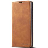 For Samsung Galaxy S21+ 5G Forwenw Dream Series Oil Edge Strong Magnetism Horizontal Flip Leather Case with Holder & Card Slots & Wallet & Photo Frame(Brown)