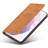 For Samsung Galaxy S21+ 5G Forwenw Dream Series Oil Edge Strong Magnetism Horizontal Flip Leather Case with Holder & Card Slots & Wallet & Photo Frame(Brown)