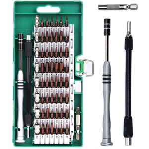 60 in 1 S2 Tool Steel Precision Screwdriver Nutdriver Bit Repair Tools Kit(Green)