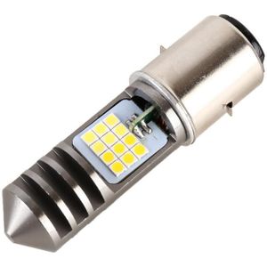 BA20D DC12V / 7.4W Motorcycle LED Headlight with 24LEDs SMD-3030 Lamp Beads (Yellow + White)