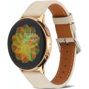 Voor Samsung Galaxy Watch4 20mm echte lederen horlogeband