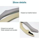 Car Leather Right Side Inner Door Handle Assembly 51417225854 for BMW 5 Series F10 / F18 2011-2017(Grey)
