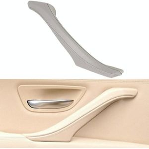 Car Leather Right Side Inner Door Handle Assembly 51417225854 for BMW 5 Series F10 / F18 2011-2017(Grey)