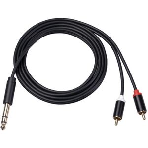 3685 6.35mm Male to Double RCA Male Stereo Audio Cable  Length:1.5m