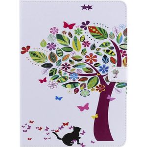 Painted Pattern Horizontale Flip Leather Case met Holder & Card Slots & Wallet & Sleep / Wake-up Functie Voor iPad Air 2020 10.9 /iPad Pro 11 2020 / 2018 (Cat and Tree)