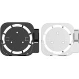 JV06T Set Top Box Bracket + Remote Control Protective Case Set for Apple TV(White + Pink)