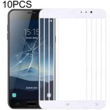 10 PCS Front Screen Outer Glass Lens for Samsung Galaxy C8 / C7100  C7(2017) / J7+  C710F/DS(White)