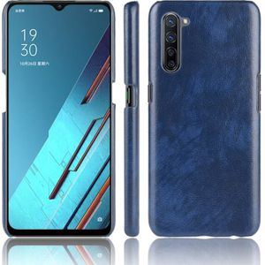 For Oppo Find X2 Lite Shockproof Litchi Texture PC + PU Case(Blue)