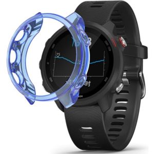 For Garmin Forerunner 245 TPU Translucent Watch Case(Blue)