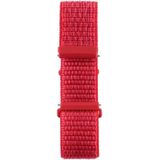 For Fitbit Versa / Versa 2 Nylon Watchband with Hook and Loop Fastener(Red)