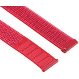 For Fitbit Versa / Versa 2 Nylon Watchband with Hook and Loop Fastener(Red)