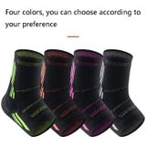 2 PCS Anti-Sprain Silicone Ankle Support Basketball Football Hiking Fitness Sports Protective Gear  Size: L (Black Pink)
