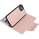 Ultra-thin Separable Magnetic Horizontal Flip Leather Case with Card Slot & Wallet For iPhone 13(Pink)