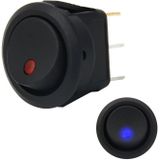 20 Amp 12 Volt Triple Plugs LED ON OFF Rocker Power Switch (Blue Light)