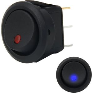 20 Amp 12 Volt Triple Plugs LED ON OFF Rocker Power Switch (Blue Light)