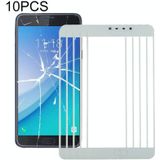 10 PCS Front Screen Outer Glass Lens for Samsung Galaxy C7 Pro / C701(White)
