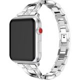 For Fitbit Versa / Fitbit Versa 2 / Fitbit Versa Lite Edition Universal X-shaped Metal Strap(Sliver)