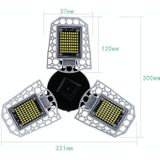 100W LED Industrial Mining Light Waterproof Light Sensor Folding Tri-Leaf Garage Lamp(Warm White Light)