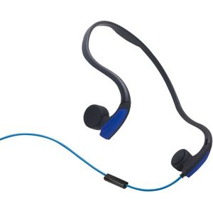 Rear Hanging Wire-Controlled Bone Conduction Outdoor Sports Headphone(Blue)