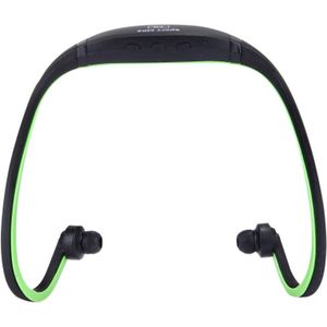 SH-W1FM Life Waterproof Sweatproof Stereo Wireless Sports Earbud Earphone In-ear Headphone Headset with Micro SD Card  For Smart Phones & iPad & Laptop & Notebook & MP3 or Other Audio Devices  Maximum SD Card Storage: 8GB(Green)