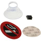 3 pcs Car Decoration No Smoking Sign Sticker  Size: 5x5 cm