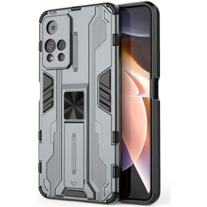 Voor Xiaomi Redmi Note 11 Pro Supersonic PC + TPU-schokbestendige telefooncase met houder