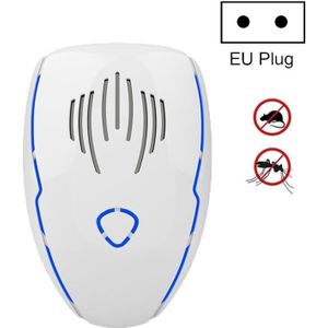 DC-9015 Household Energy-saving Multi-function Variable Frequency Ultrasonic Electronic Mouse and Mosquito Repellent  Style:EU Plug(White)