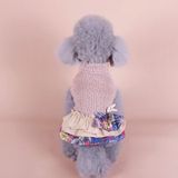 Autumn And Winter Pet Skirt Teddy Bichon Hiromi Schnauzer Yorkshire Small Dog Clothes  Size: S(Light Coffee)