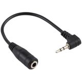 2.5mm Right Angle Male Plug to 3.5mm Female Jack Stereo AUX Audio DC Power Adapter Converter Cable  Length: 14cm