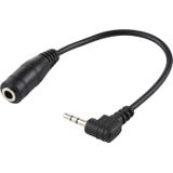 2.5mm Right Angle Male Plug to 3.5mm Female Jack Stereo AUX Audio DC Power Adapter Converter Cable  Length: 14cm