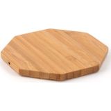 5V 1A Output Qi Standard Octagon Shape Bamboo Wireless Charger  Support QI Standard Phones  For iPhone X & 8 & 8 Plus  Galaxy S8 & S8+  LG G3 & G2 & G10  Nokia Lumia 820  Google Nexus 6 & 5 & 4 and Other QI Standard Smartphones