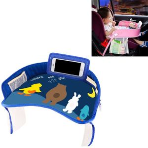 Children Waterproof Dining Table Toy Organizer Baby Safety Tray Tourist Painting Holder with Touch Screen Transparent Bag (Not Allowed to Peek)