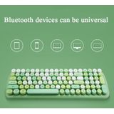 MOFii CANDY-BT 100-Keys Wireless Bluetooth Keyboard  Support Simultaneous Connection of 3 Devices( Green Mixed Version)