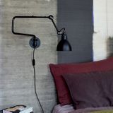 Classic Adjustable Modern Industrial Long Swing Arm Wall Lamp with LED Light Source(Chrome)