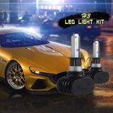 2 PCS H3 IP65 Waterproof White Light 6 CSP LED Car Headlight Bulb  9-36V / 18W  6000K / 2000LM