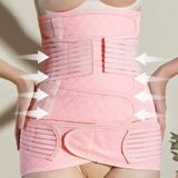 Postpartum Abdomen Belt Corset Belt Can Wear Elastic Abdomen Belt In All Seasons  Size: XL(Complexion Two-piece Set)