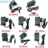 100-240V AC to DC IC Power Charger Adapter 5V 9V 12V 24V 1A  Plug Type:IC US 5V1A