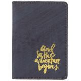 K018 Vintage Leather Passport Holder(Wipe Blue)