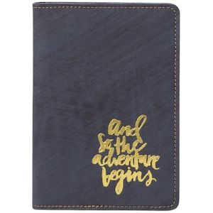 K018 Vintage Leather Passport Holder(Wipe Blue)