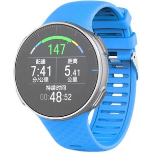 For Polar Vantage V Silicone Smart Watch Replacement Strap Wristband (Blue)