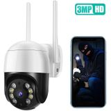 QX29 3.0MP HD WiFi IP Camera  Support Night Vision & Motion Detection & Two Way Audio & TF Card  EU Plug