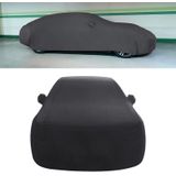 Anti-Dust Anti-UV Heat-insulating Elastic Force Cotton Car Cover for Sedan Car  Size: L  4.9m~5.25m (Black)