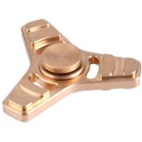 Fidget Spinner Toy Stress Reducer Anti-Anxiety Toy for Children and Adults  5 Minutes Rotation Time  Copper Material  Three Leaves
